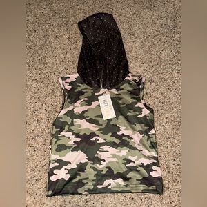 Baby tank top with hood